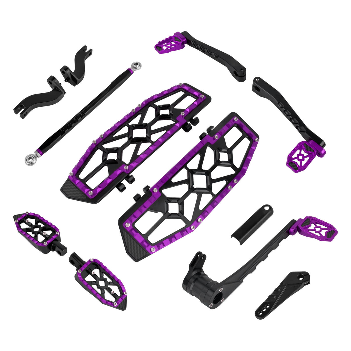 CNC Complete Floorboard Set Front Rear Floorboards for Harley Touring '14-'25 | Mactions