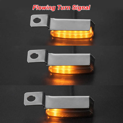 2X Motorcycle LED Turn Signal Indicators Flowing Lights Amber Mini Blinker | Mactions