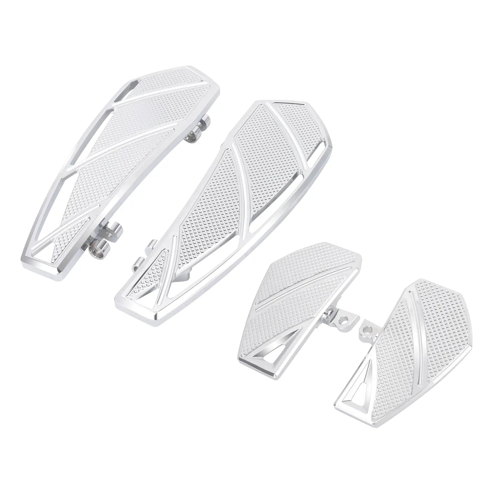 CNC Wide Rider Floorboards Passenger Foot Pegs Set for Harley '86-'25 Touring '86-'17 Softail | Mactions