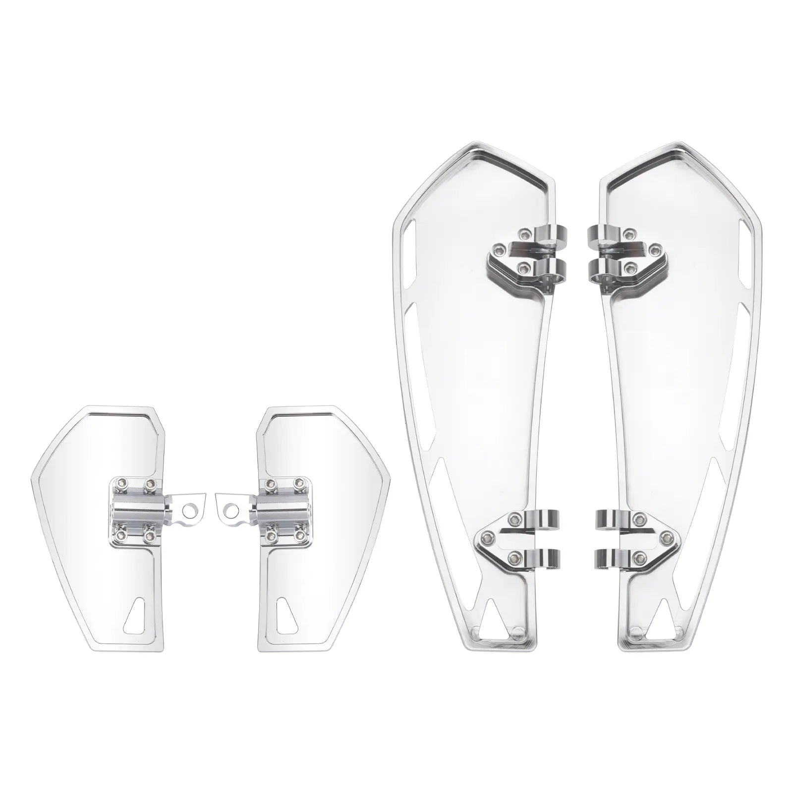 CNC Wide Rider Floorboards Passenger Foot Pegs Set for Harley '86-'25 Touring '86-'17 Softail | Mactions