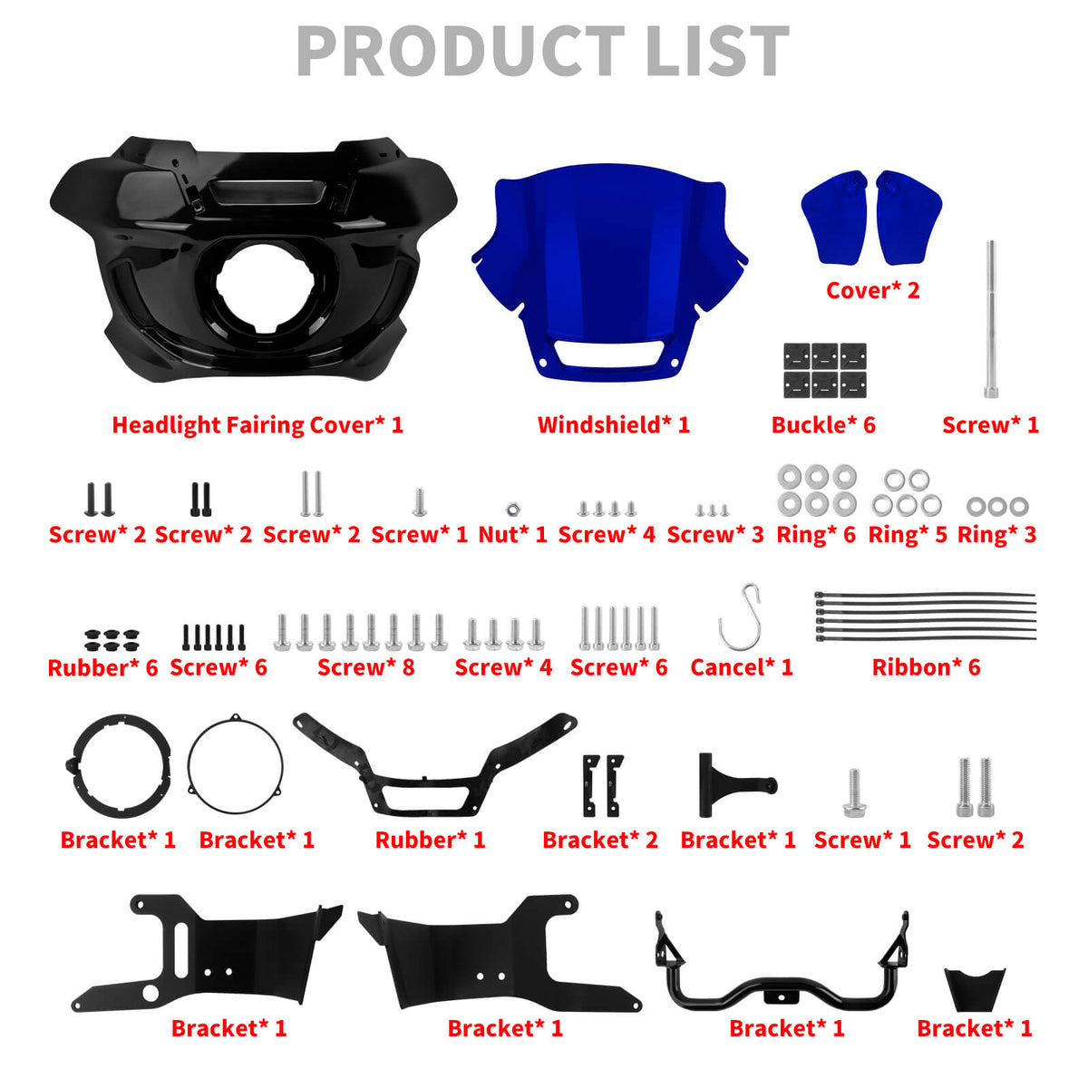 zhfr0036 jg mactions colored windshield fairing kit dyna 2010 blue product list