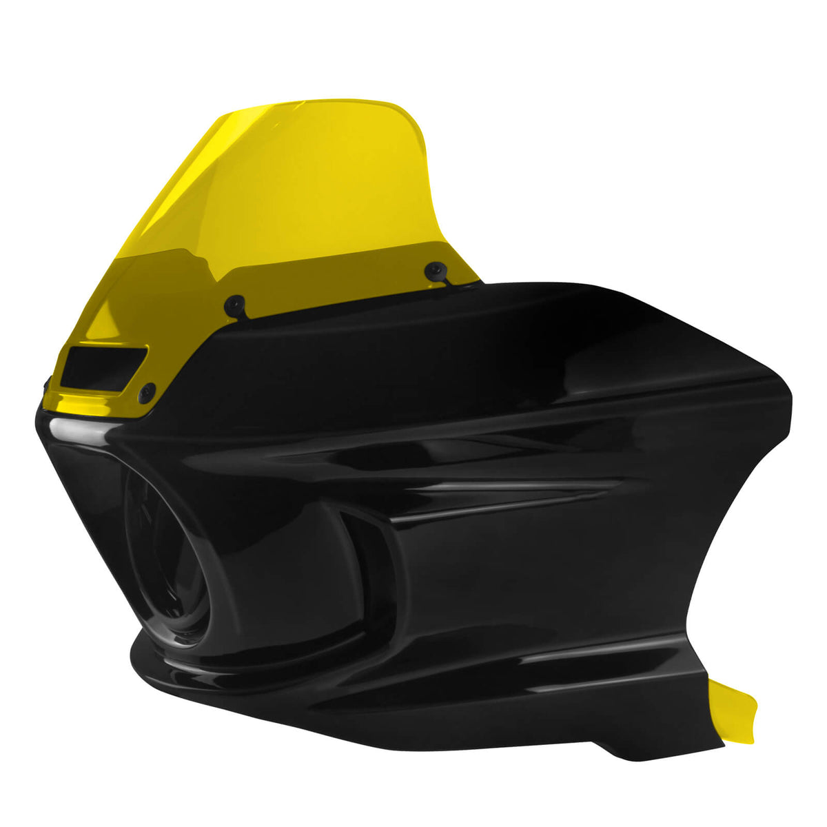 zhfr0037 jg mactions colored windshield fairing kit dyna 2015 yellow side angle