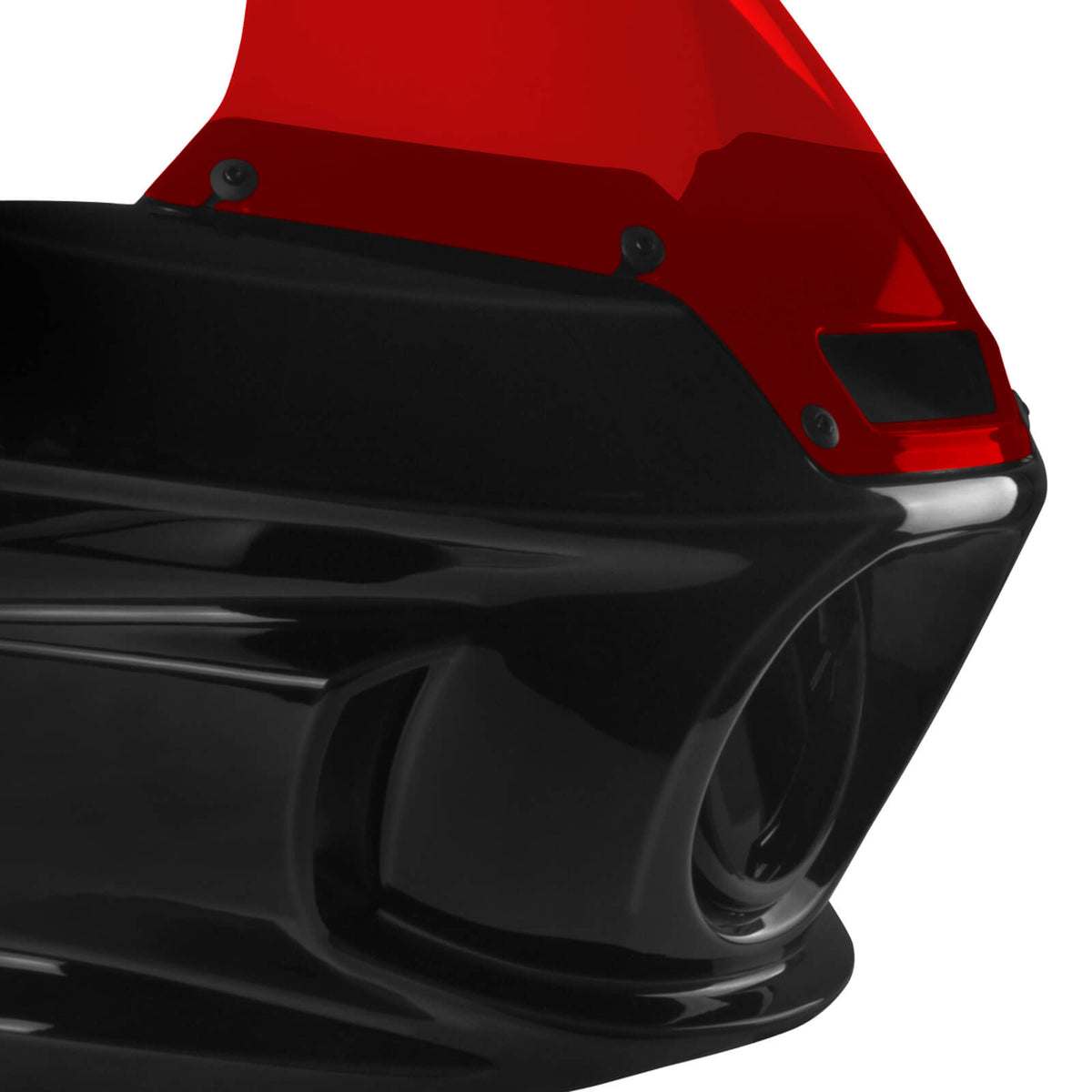 zhfr0038 jg mactions colored windshield fairing kit dyna 2006 red close up