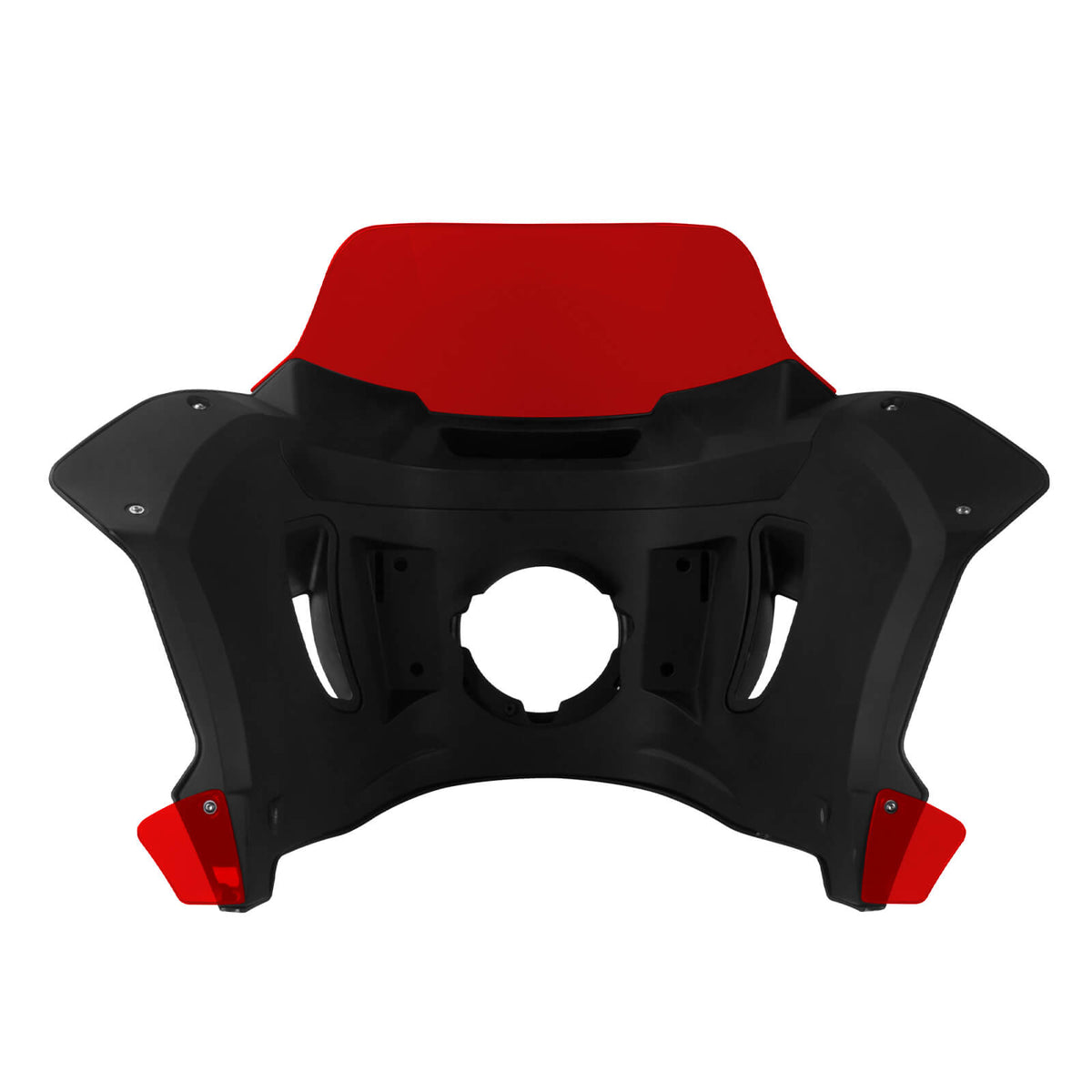 zhfr0038 jg mactions colored windshield fairing kit dyna 2017 red back