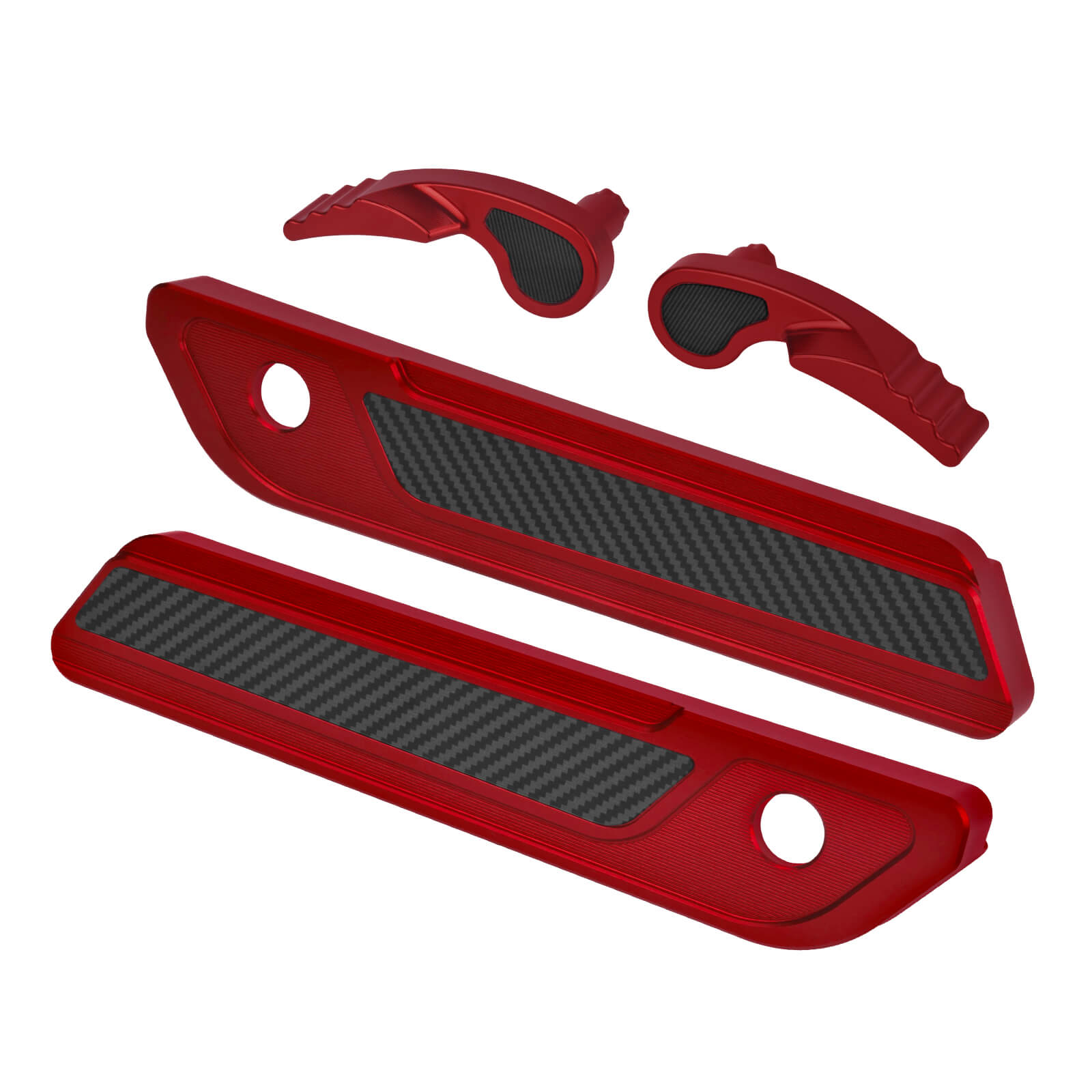 zhlu0050 jg mactions saddlebag latch lifter cover kit ultra limited 2019 red angle