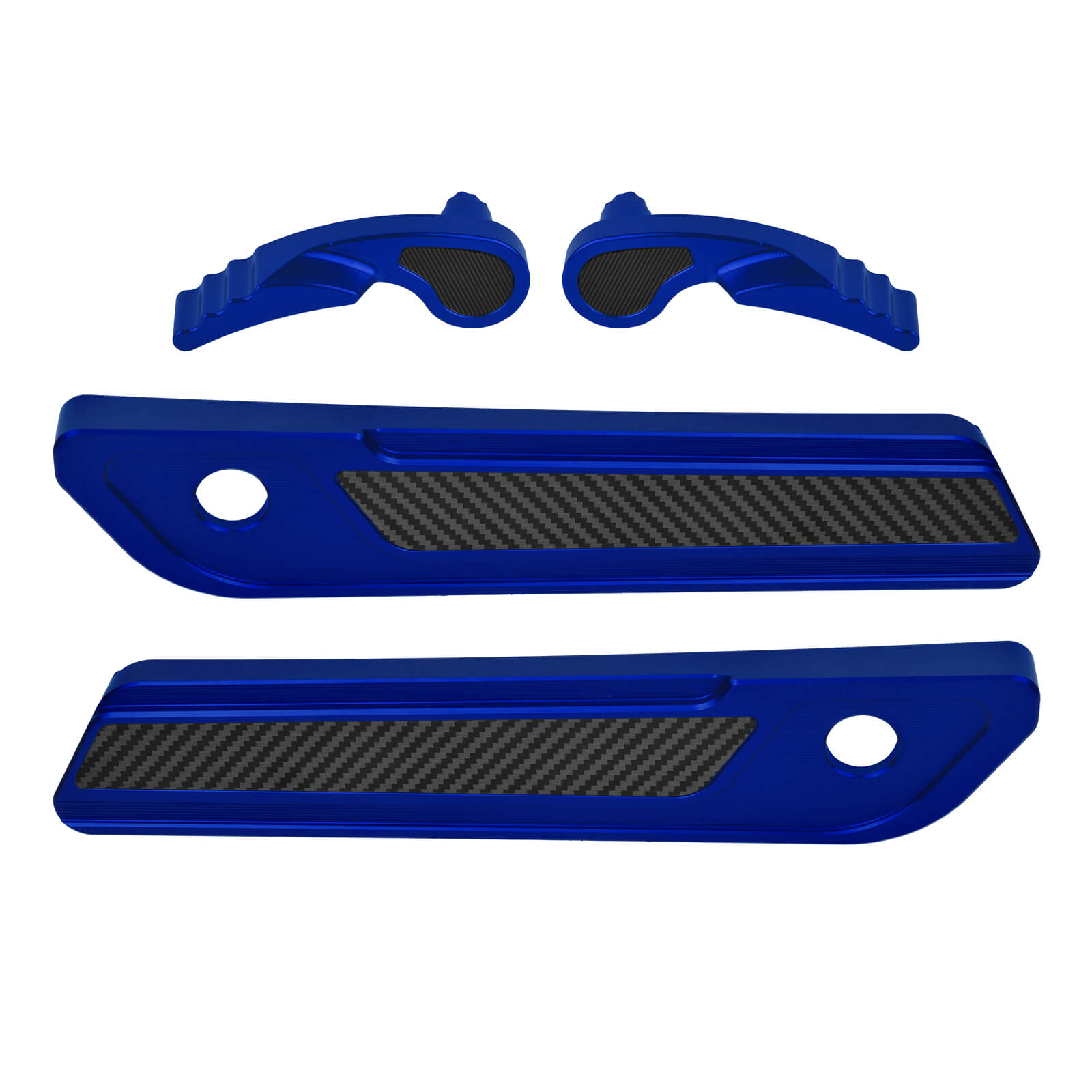 zhlu0052 jg mactions saddlebag latch lifter cover kit touring 2025 blue front
