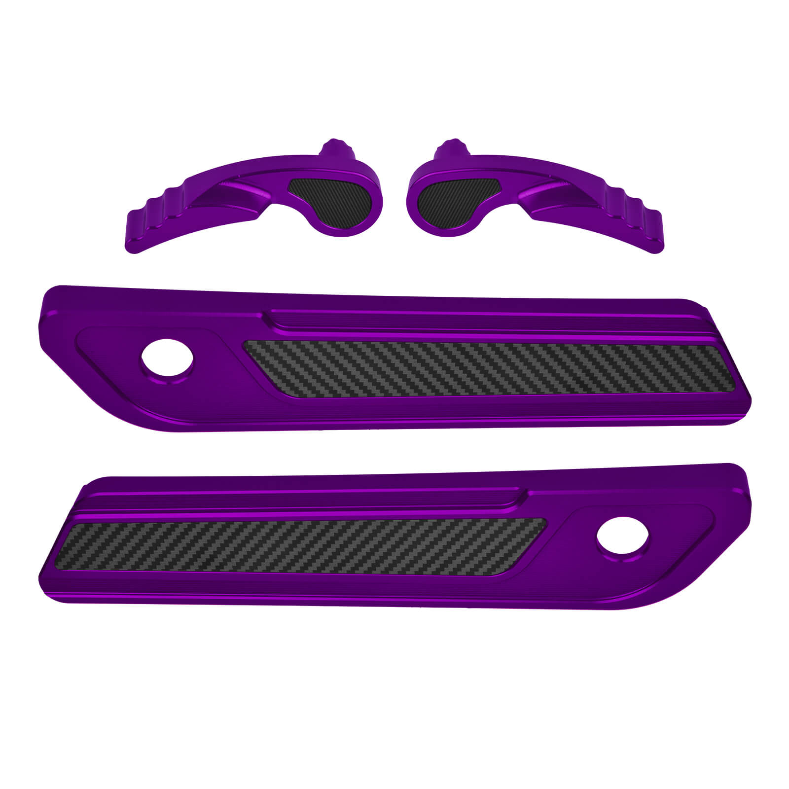 zhlu0053 jg mactions saddlebag latch lifter cover kit street glide 2015 purple front