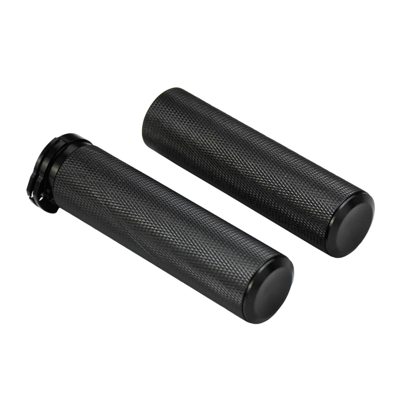 Black Non-Electronic Hand Grips For Harley Touring Sportster  Mactions GP003301