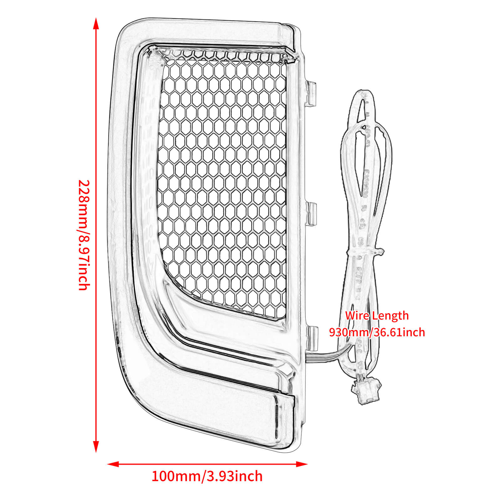 LED Fairing Lower Grills Lights for Harley