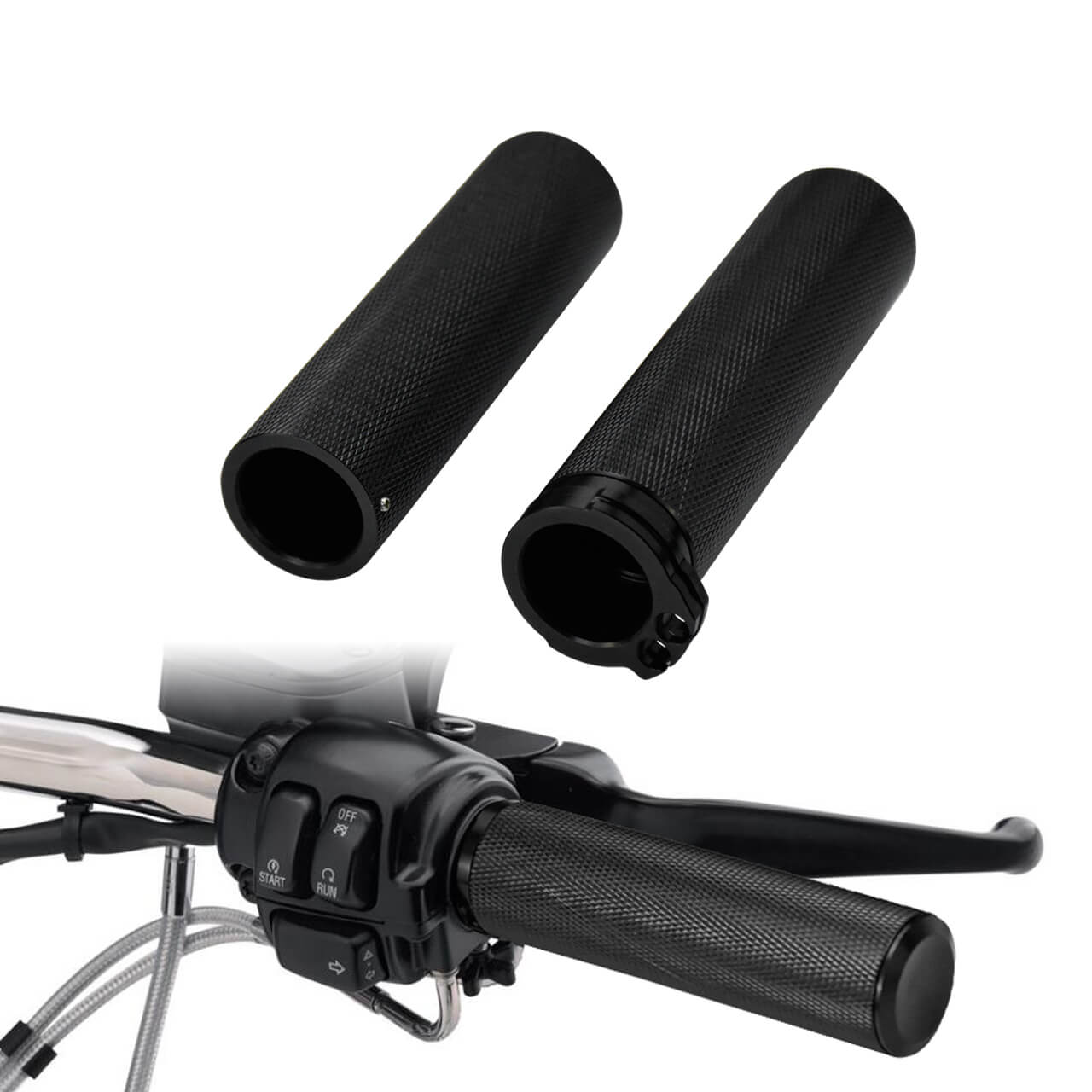 Non-Electronic Hand Grips For Harley Touring Sportster  Mactions GP003301
